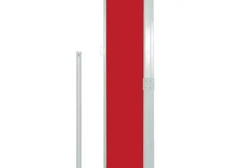 Copertină laterală pentru terasă/curte, roșu, 160x300 cm - 4/5