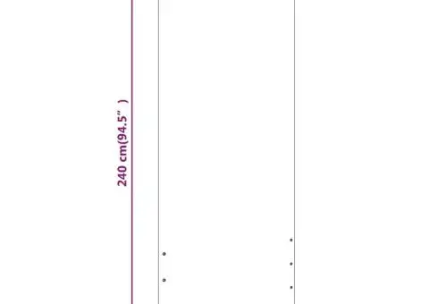 Paravan de balcon, albastru, 100 x 240 cm, țesătură oxford - 5/5