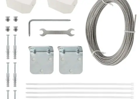 Paravan de balcon, roșu, 80 x 240 cm, țesătură oxford - 4/5