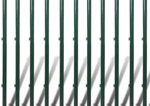 Gard de legătură din plasă cu stâlpi/țăruși, 0,8 x 25 m, oțel - 4/5