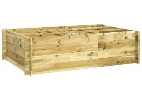 Strat înălțat, 150 x 100 x 40 cm, lemn tratat - 1/5