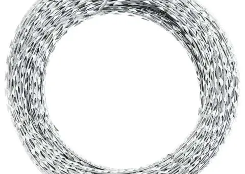 Sârmă ghimpată cu cleme Concertina NATO, oțel galvanizat, 300 m - 1/5