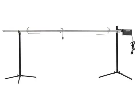 Grill automat cu motor din oțel inoxidabil, 207x45x81 cm - 1/5