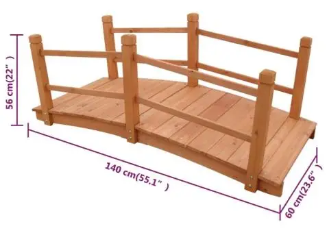 Pod pentru grădină, 140 x 60 x 56 cm - 4/4