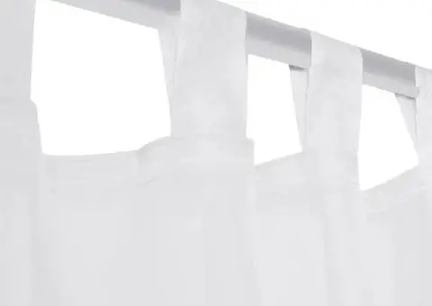 Draperie transparentă, 2 buc., 140 x 245 cm, alb - 5/5