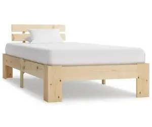 vidaXL Cadru de pat, 100 x 200 cm, lemn masiv de pin