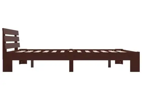 Cadru de pat, maro închis, 180 x 200 cm, lemn masiv de pin - 4/5