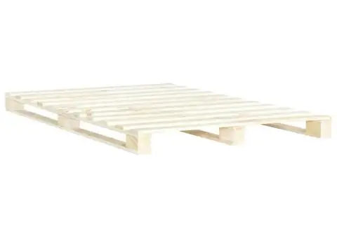 Cadru de pat din paleți, 160 x 200 cm, lemn masiv de pin - 2/5