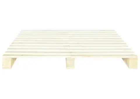 Cadru de pat din paleți, 160 x 200 cm, lemn masiv de pin - 4/5