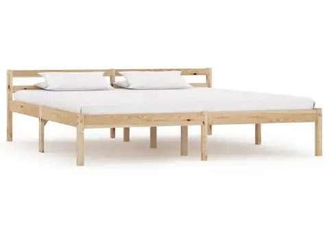 Cadru de pat, 160 x 200 cm, lemn masiv de pin - 1/5