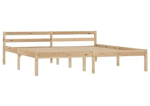 Cadru de pat, 160 x 200 cm, lemn masiv de pin - 2/5