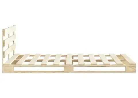 Cadru de pat din paleți, 140 x 200 cm, lemn masiv de pin - 4/5