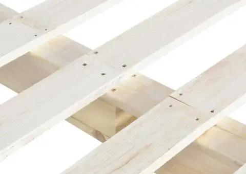 Cadru de pat din paleți, 140 x 200 cm, lemn masiv de pin - 5/5