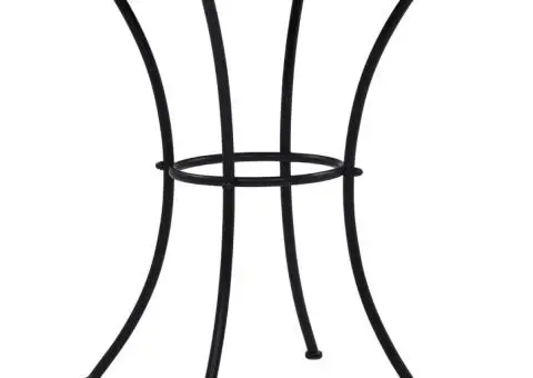 Masă de bistro mozaic, albastru și alb, 60 cm, ceramică - 2/5