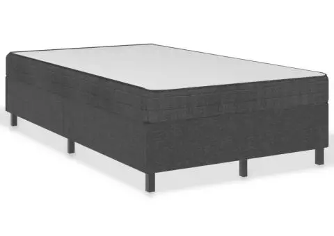 Cadru de pat continental, gri, 120x200 cm, material textil - 2/5