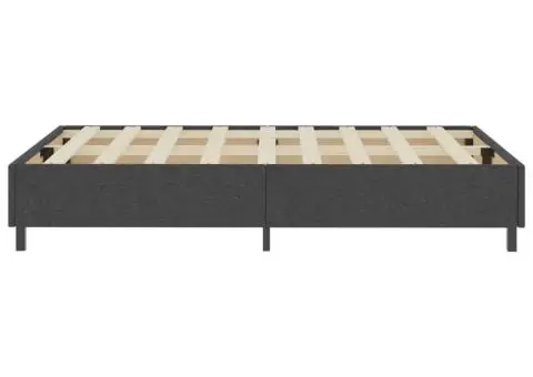 Cadru de pat continental, gri, 120x200 cm, material textil - 5/5