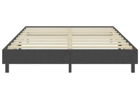 Cadru de pat continental, gri, 140x200 cm, material textil - 4/5