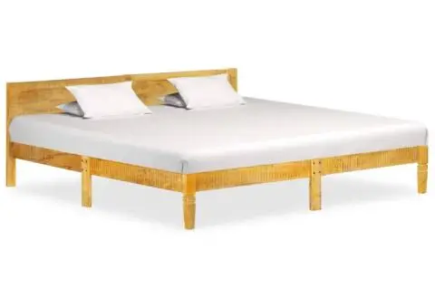 Cadru de pat, 200 cm, lemn masiv de mango - 1/5