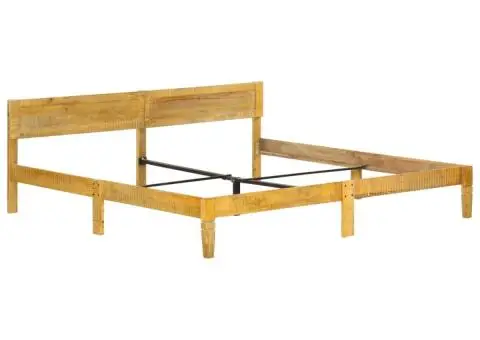 Cadru de pat, 200 cm, lemn masiv de mango - 2/5