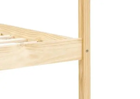 Cadru pat cu baldachin, 90x200 cm, lemn masiv de pin - 5/5