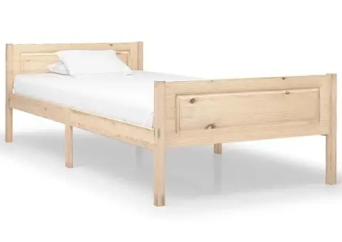 Cadru de pat, 100x200 cm, lemn masiv de pin - 1/5