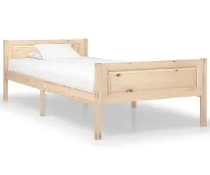 vidaXL Cadru de pat, 100x200 cm, lemn masiv de pin