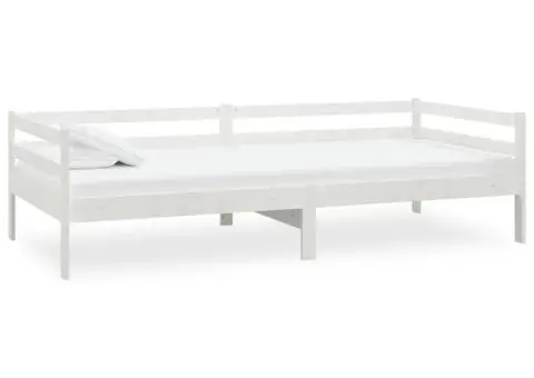 Pat de zi cu saltea, 90x200 cm, lemn masiv de pin - 4/5