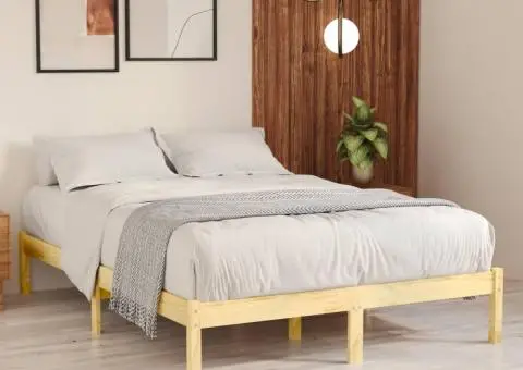 Cadru de pat King Size, 150x200 cm, lemn masiv - 1/5