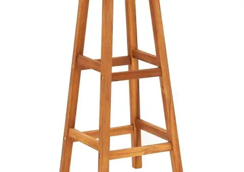 Taburete de bar, 8 buc., lemn masiv de acacia - 3/5