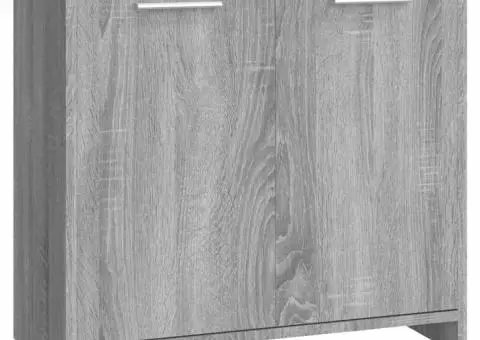 Dulap de baie, gri sonoma, 60x33x60 cm, lemn prelucrat - 2/5