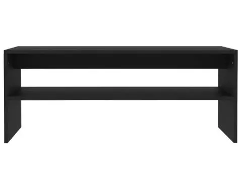 Măsuță de cafea, negru, 100x40x40 cm, lemn prelucrat - 4/5