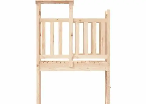 Turn joacă cu perete cățărare, 53x110x214 cm, lemn masiv de pin - 4/5