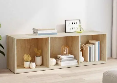 Bibliotecă/Comodă TV, stejar Sonoma, 36 x 30 x 114 cm, PAL - 3/5