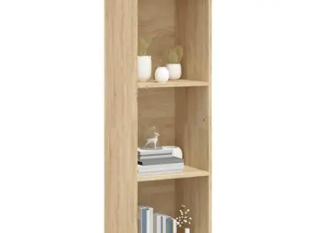 Bibliotecă/Comodă TV, stejar Sonoma, 36 x 30 x 114 cm, PAL - 4/5