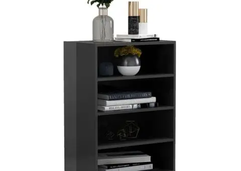 Servantă, gri extralucios, 57x35x90 cm, PAL - 3/5