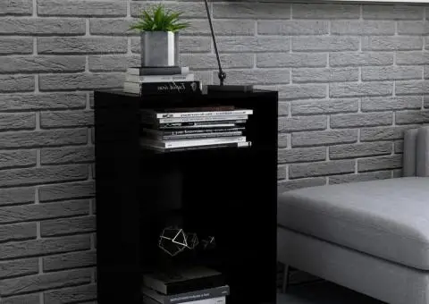 Servantă, negru, 57x35x90 cm, PAL - 1/5