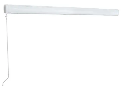 Copertină manuală tip casetă, albastru și alb, 500 x 300 cm - 4/5