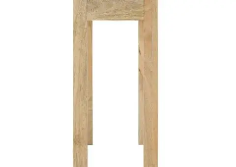 Masă consolă 110x30x75 cm, lemn masiv de mango albit - 5/5