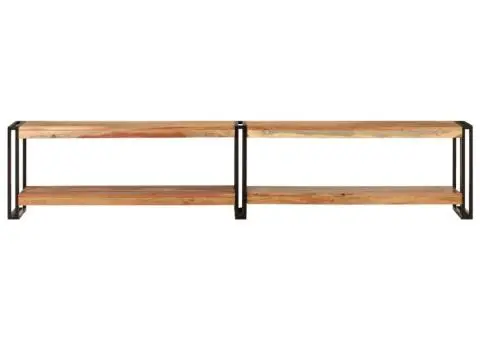 Comodă TV, 200x30x40 cm, lemn masiv de acacia - 2/5