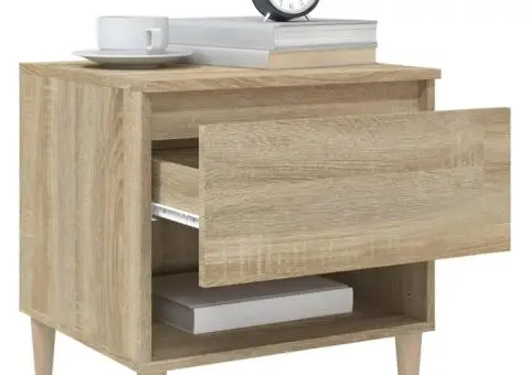 Noptiere, 2 buc., stejar sonoma, 50x46x50 cm, lemn prelucrat - 4/5