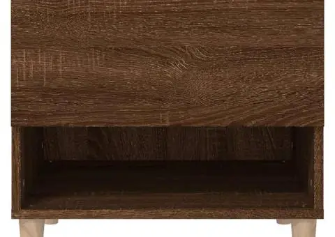 Noptieră, 2 buc., stejar maro, 50x46x50 cm, lemn prelucrat - 5/5