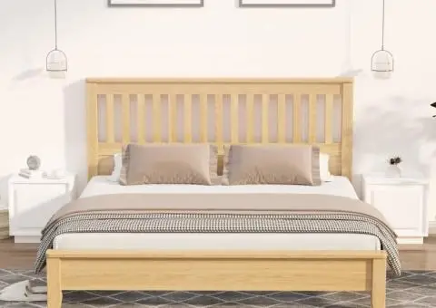 Noptiere, 2 buc, alb, 44x35x45 cm, lemn prelucrat - 1/5