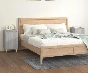 vidaXL Noptiere, 2 buc., gri sonoma, 40x35x70 cm, lemn prelucrat