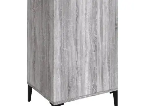 Noptiere, 2 buc., gri sonoma, 40x35x70 cm, lemn prelucrat - 5/5