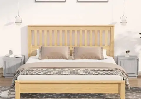 Noptiere, 2 buc., gri sonoma, 44x35x45 cm, lemn prelucrat - 1/5