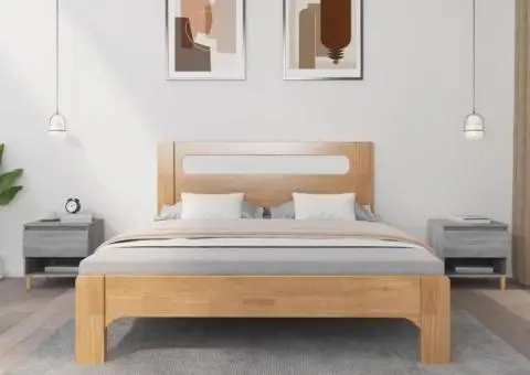 Noptiere, 2 buc., gri sonoma, 50x46x50 cm, lemn prelucrat - 1/5