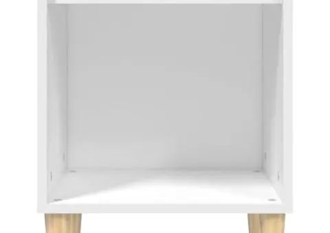 Noptieră, alb, 40x35x50 cm, lemn prelucrat - 5/5