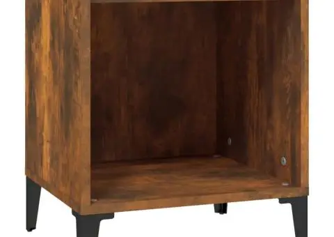 Noptiere, 2 buc., stejar fumuriu, 40x35x50 cm - 5/5