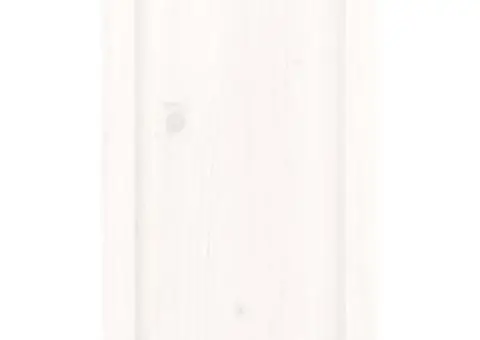 Noptiere, 2 buc., alb, 40x35x55 cm, lemn masiv de pin - 5/5