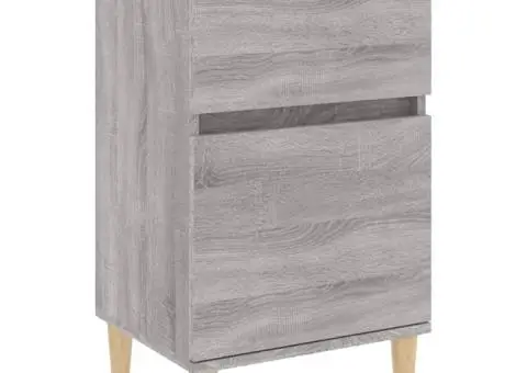 Noptieră, gri sonoma, 40x35x70 cm - 2/5